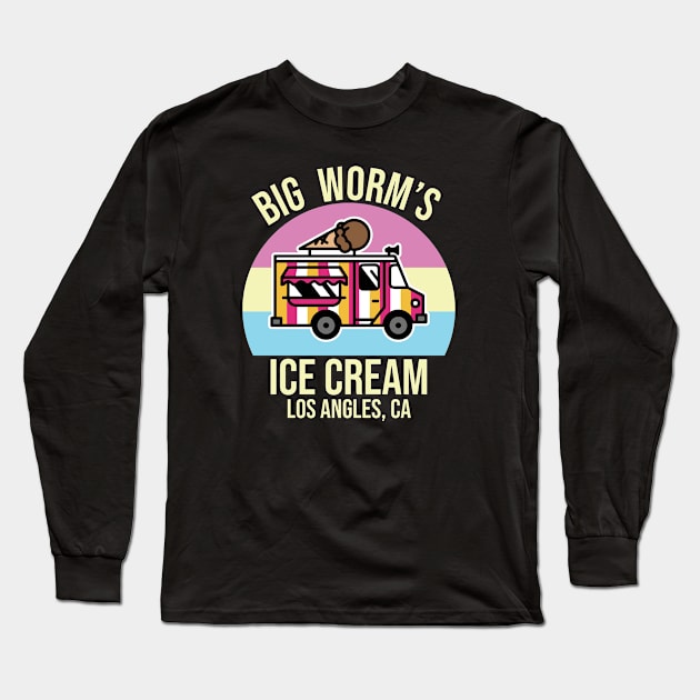 Big Worm's Ice Cream & Frozen Treats Long Sleeve T-Shirt by Geminiguys